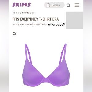 Brand New Skims 42C t-shirt bra NWT